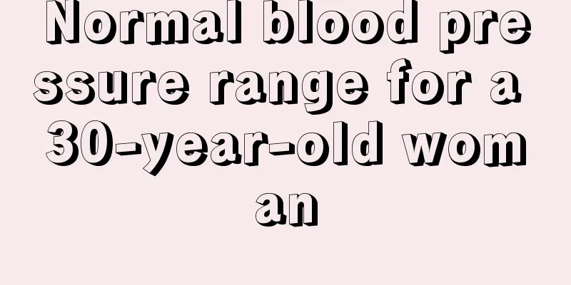 Normal blood pressure range for a 30-year-old woman