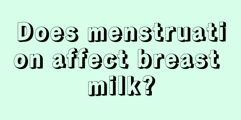 Does menstruation affect breast milk?