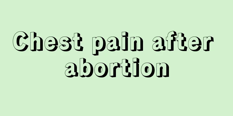 Chest pain after abortion