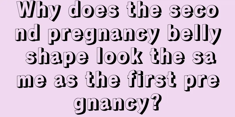 Why does the second pregnancy belly shape look the same as the first pregnancy?