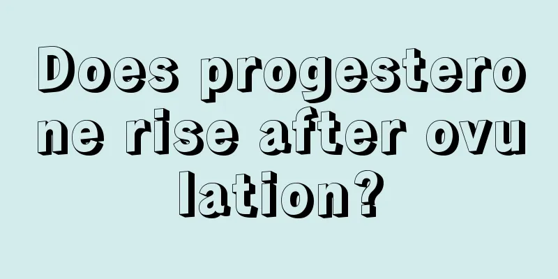 Does progesterone rise after ovulation?