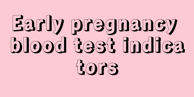 Early pregnancy blood test indicators