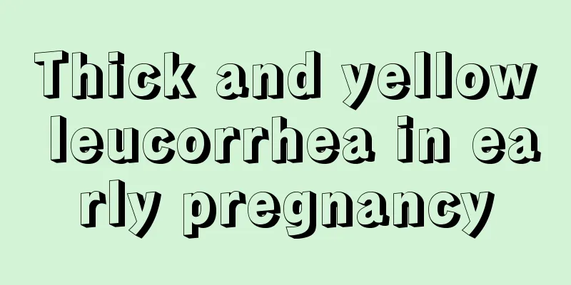 Thick and yellow leucorrhea in early pregnancy