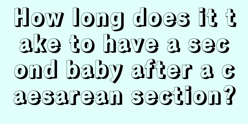 How long does it take to have a second baby after a caesarean section?