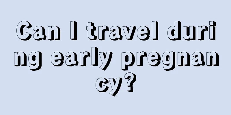 Can I travel during early pregnancy?