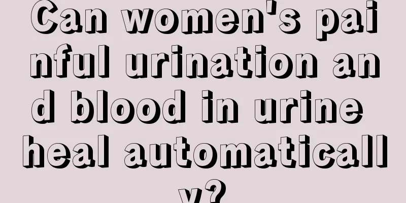 Can women's painful urination and blood in urine heal automatically?