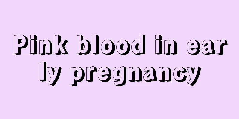 Pink blood in early pregnancy