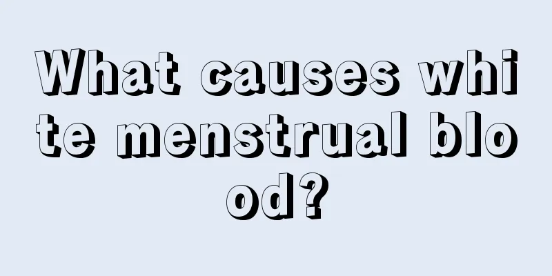 What causes white menstrual blood?