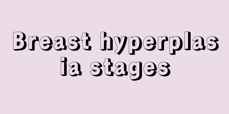 Breast hyperplasia stages