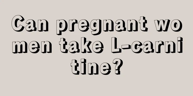 Can pregnant women take L-carnitine?