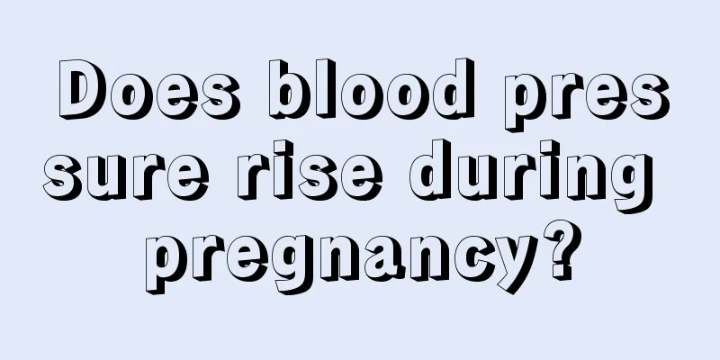 Does blood pressure rise during pregnancy?