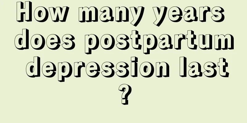 How many years does postpartum depression last?