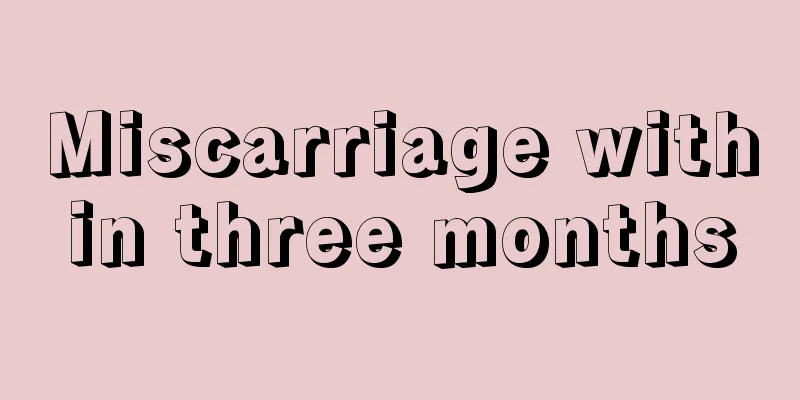 Miscarriage within three months