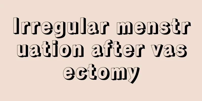 Irregular menstruation after vasectomy