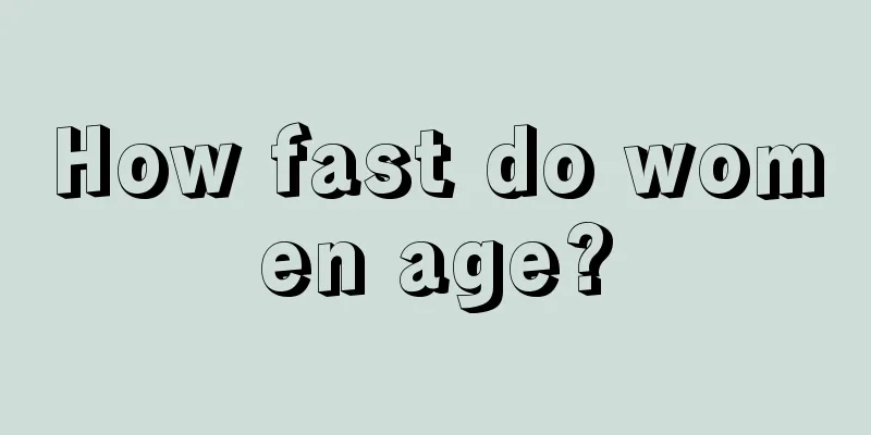 How fast do women age?