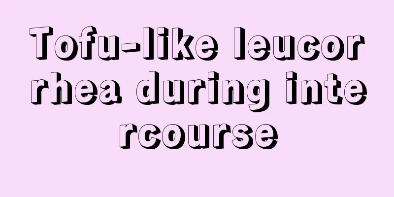 Tofu-like leucorrhea during intercourse