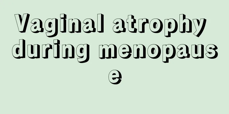 Vaginal atrophy during menopause