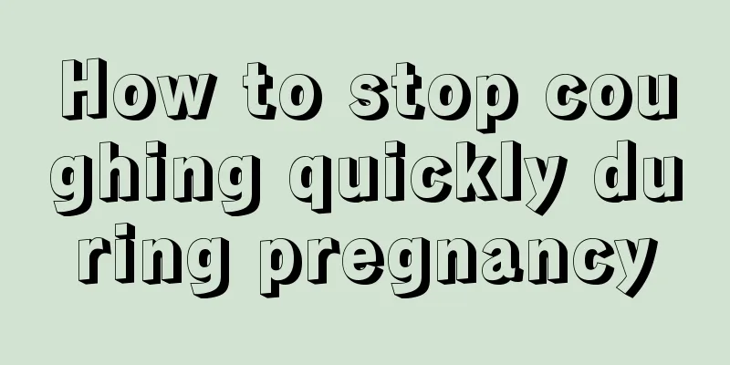 How to stop coughing quickly during pregnancy