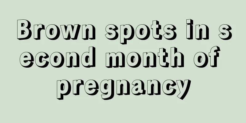 Brown spots in second month of pregnancy