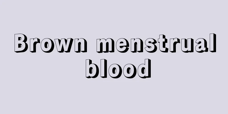 Brown menstrual blood