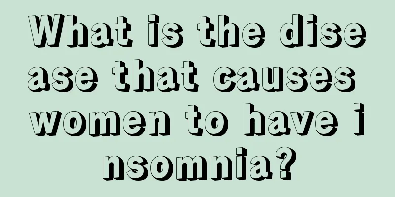 What is the disease that causes women to have insomnia?