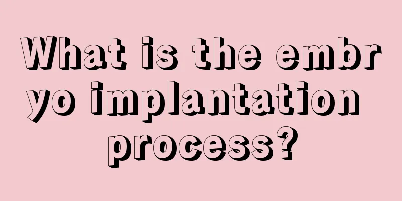 What is the embryo implantation process?