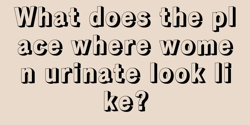 What does the place where women urinate look like?