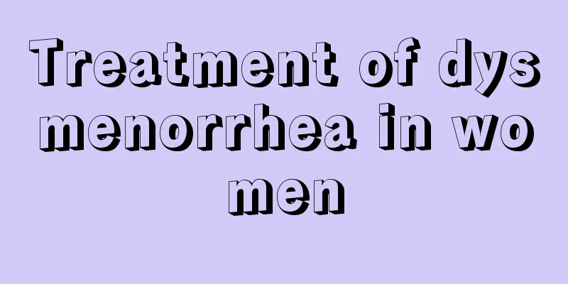 Treatment of dysmenorrhea in women