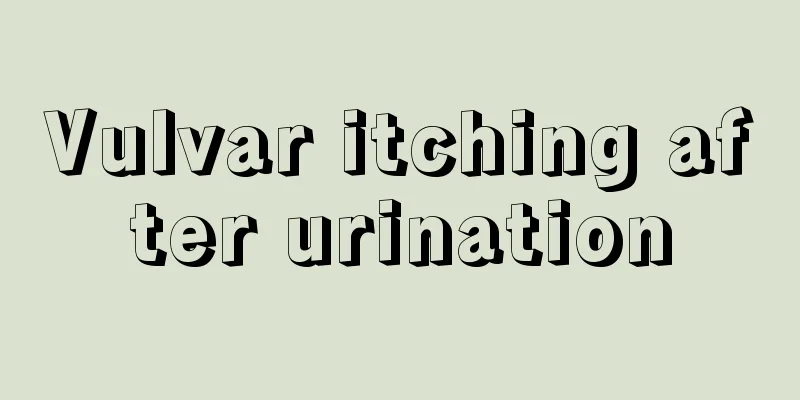 Vulvar itching after urination