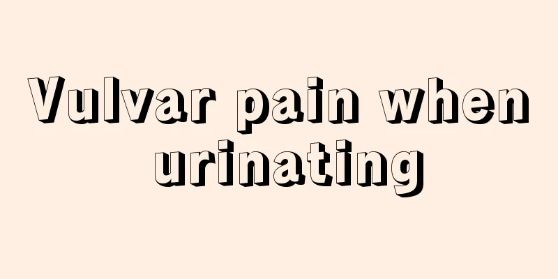 Vulvar pain when urinating