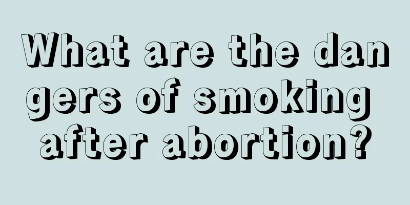 What are the dangers of smoking after abortion?