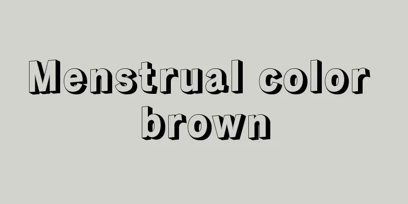 Menstrual color brown