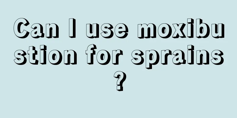 Can I use moxibustion for sprains?