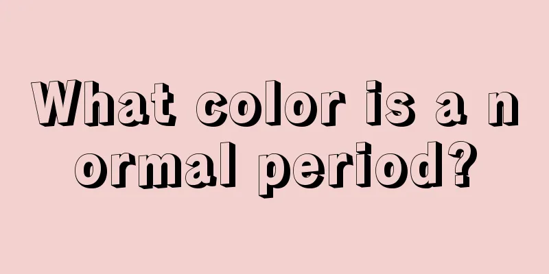 What color is a normal period?