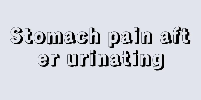 Stomach pain after urinating