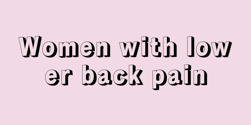 Women with lower back pain