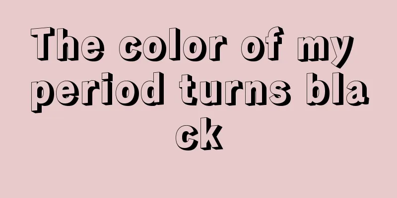 The color of my period turns black