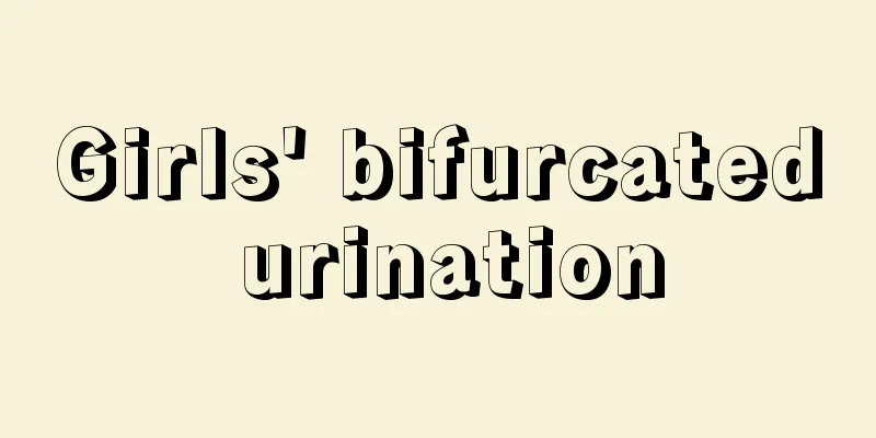 Girls' bifurcated urination