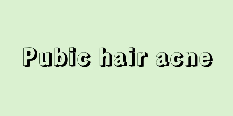 Pubic hair acne