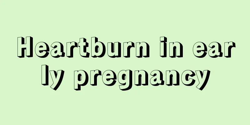 Heartburn in early pregnancy