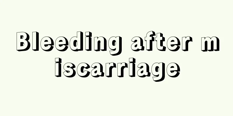 Bleeding after miscarriage