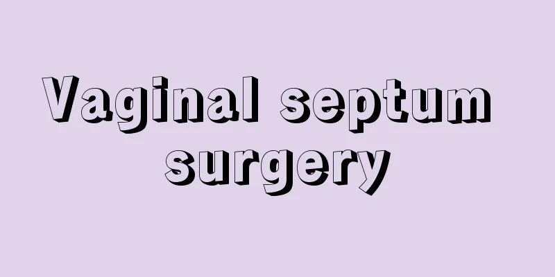 Vaginal septum surgery