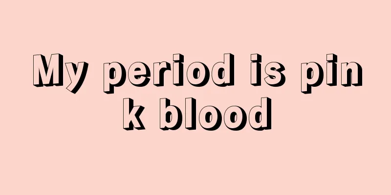 My period is pink blood