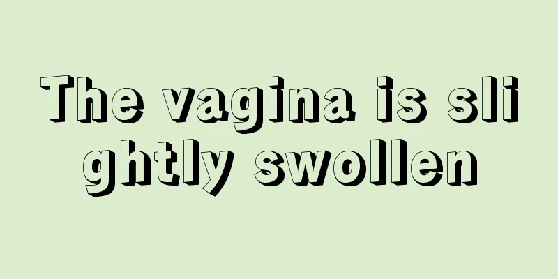 The vagina is slightly swollen