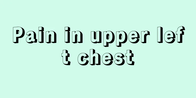 Pain in upper left chest