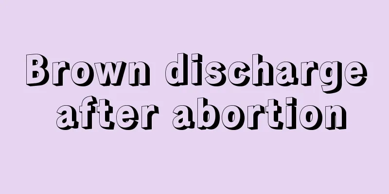 Brown discharge after abortion