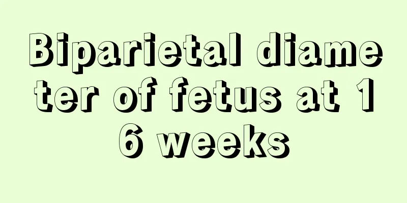 Biparietal diameter of fetus at 16 weeks