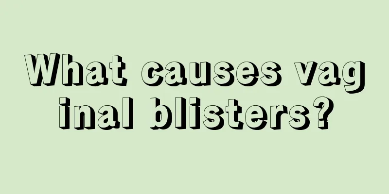 What causes vaginal blisters?