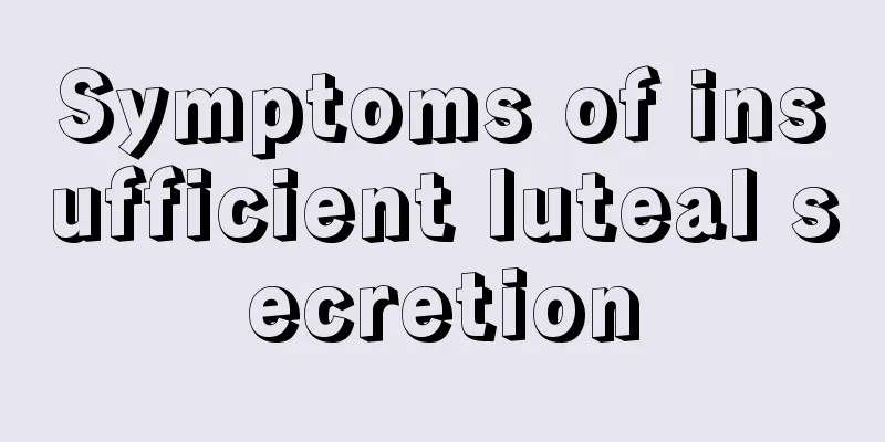 Symptoms of insufficient luteal secretion