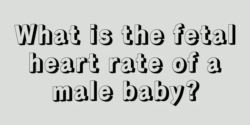 What is the fetal heart rate of a male baby?